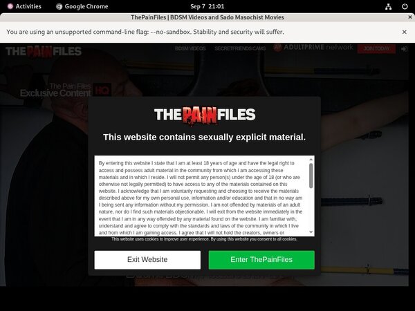 Account The Pain Files Gratis
