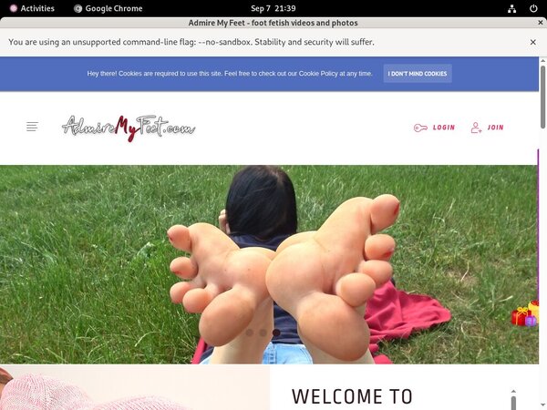 Admire My Feet Paypal Register