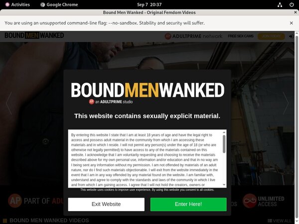 Bound Men Wanked Channel