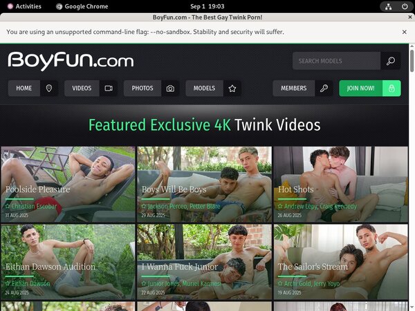 Boy Fun Sign Up