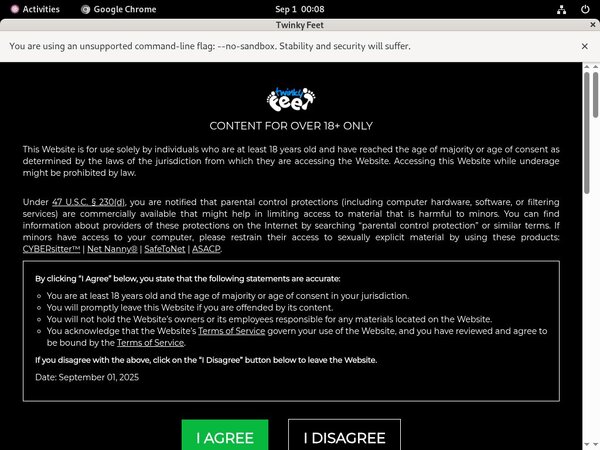 Create Twinkyfeet Account