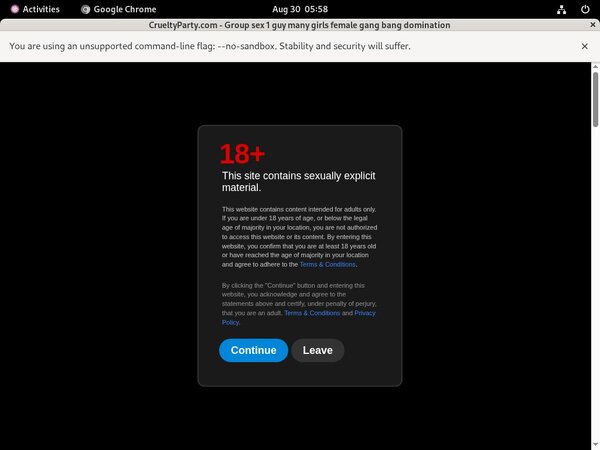 Cruelty Party Free Login And Password