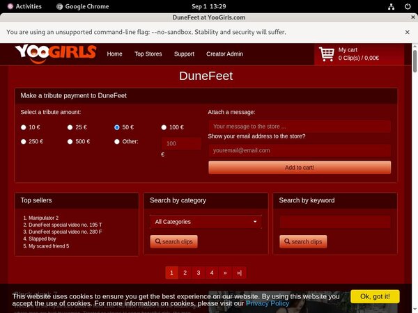 Dunefeet Without Paying