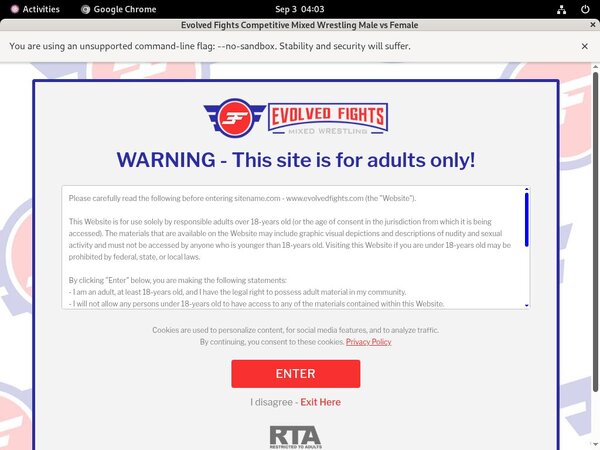 Evolved Fights Betalen