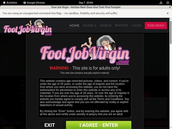 Foot Job Virgin Discount Offer