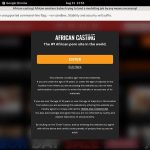 Free African Casting Porn Accounts