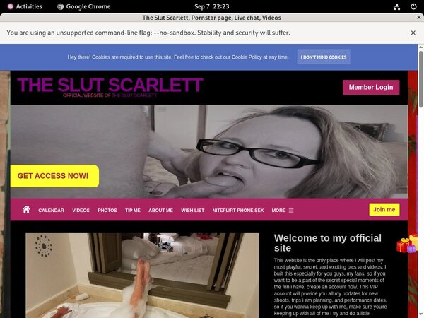 Free TheSlutScarlett Trial Membership