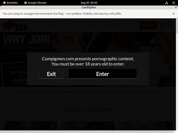 Free Working Cumpigmen.com Account
