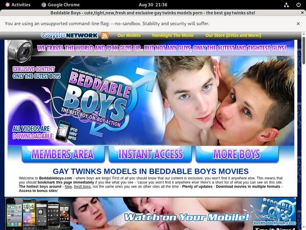 Get Inside Beddable Boys