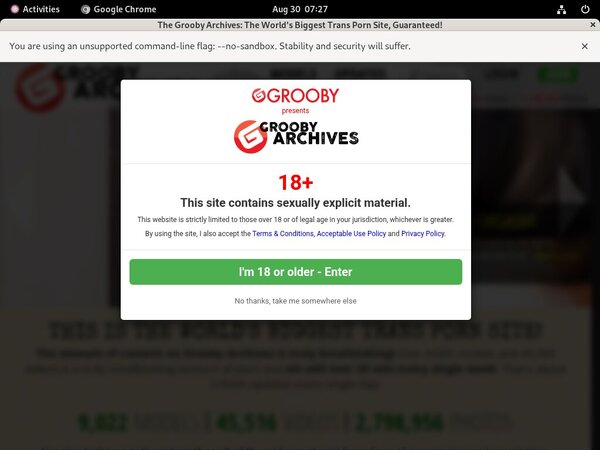 Grooby-archives.com One Year
