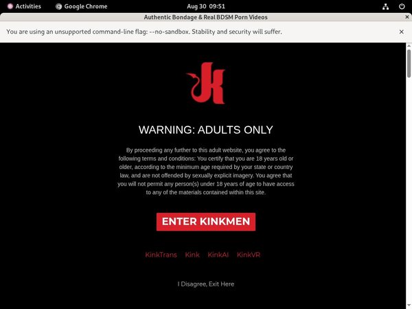 Kink Men Password Username