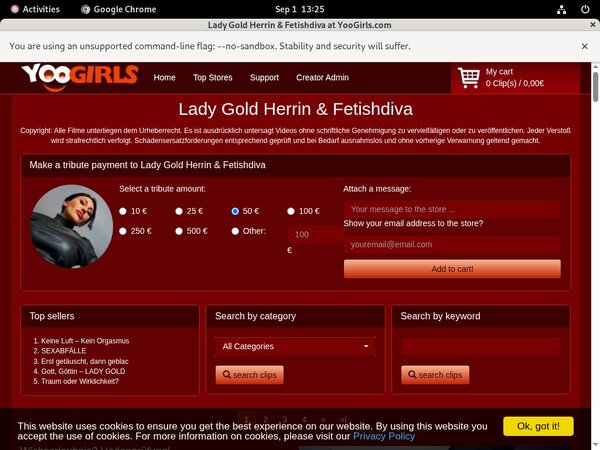Lady Gold Fetishdiva Discount Save