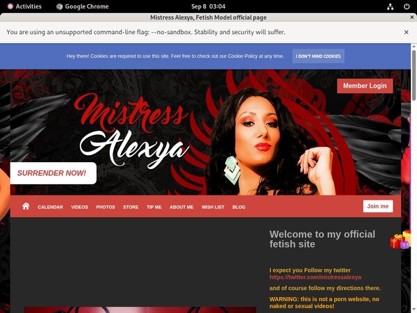 Mistress Alexya Sites