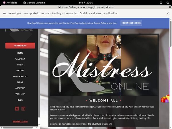 Mistressonline Free Id