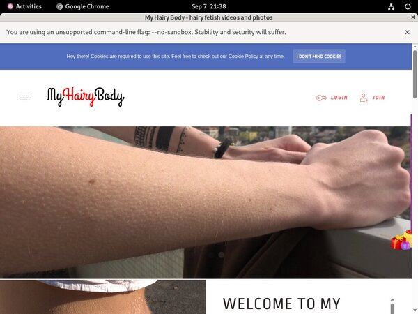 My Hairy Body Password Details My Hairy Body Password Details