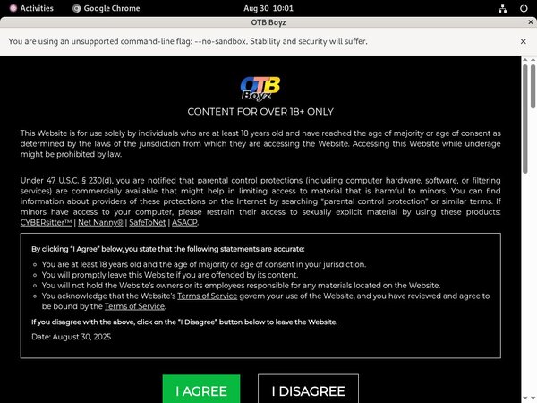 OTB Boyz Login Password