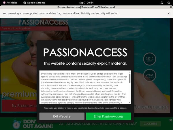Passion Access Premium Passwords