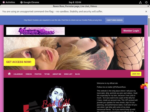 RavenRoxx Free Trial Access