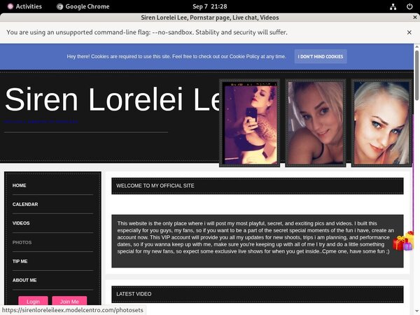 Siren Lorelei Lee Home Page
