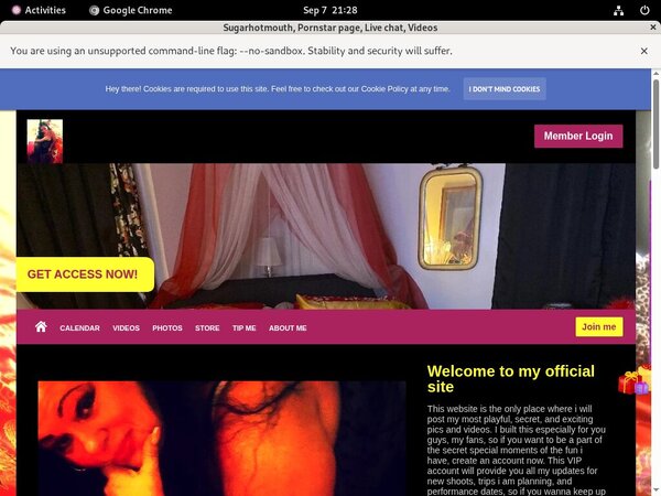 Sugarhotmouth.com Billing Page