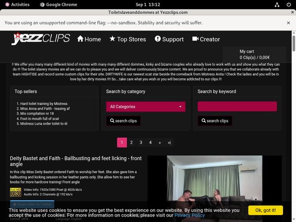 Toiletslaveanddommes Checkout Page