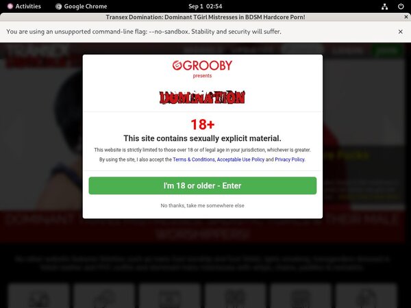 Transex Domination Discount Order