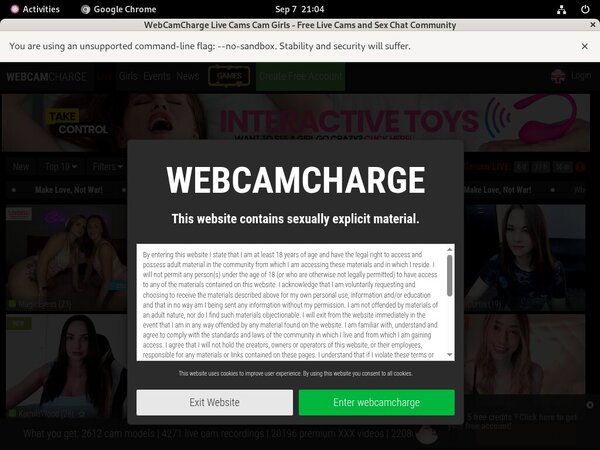Webcamcharge.com Sex Movies