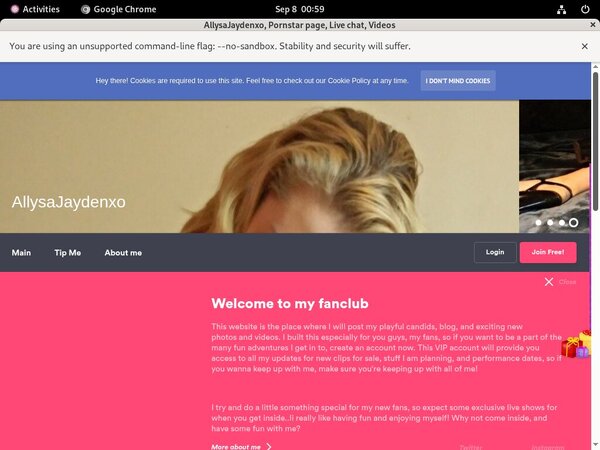 Who Is Allysajaydenxo.modelcentro.com