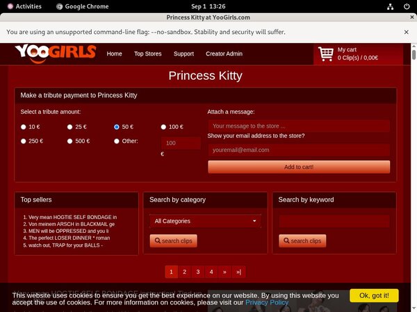 Yoogirls.com Payment